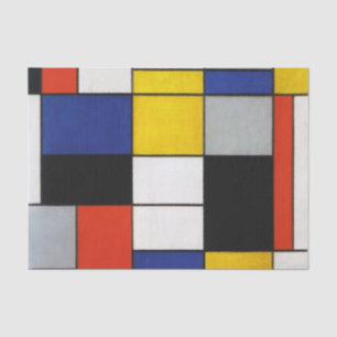 Composition, Mondrian Tissue Paper