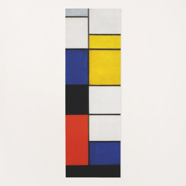 Composition, Mondrian Yoga Mat (Front)