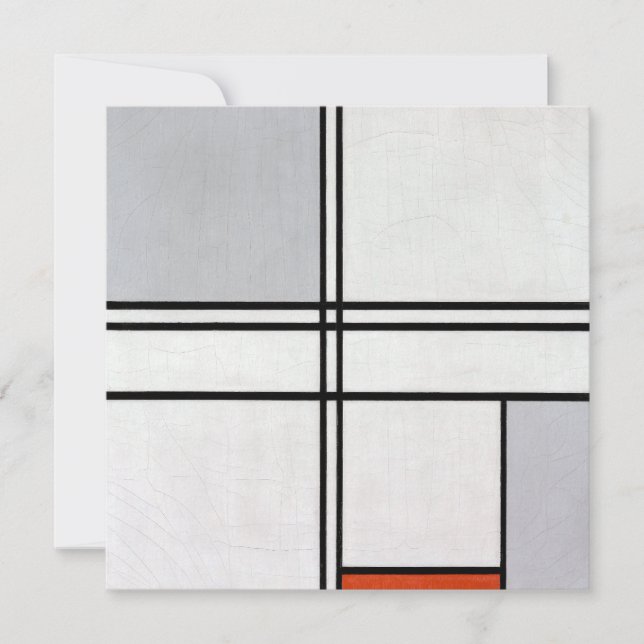 Composition (No. 1) Grey-Red | Piet Mondrian | (Front)