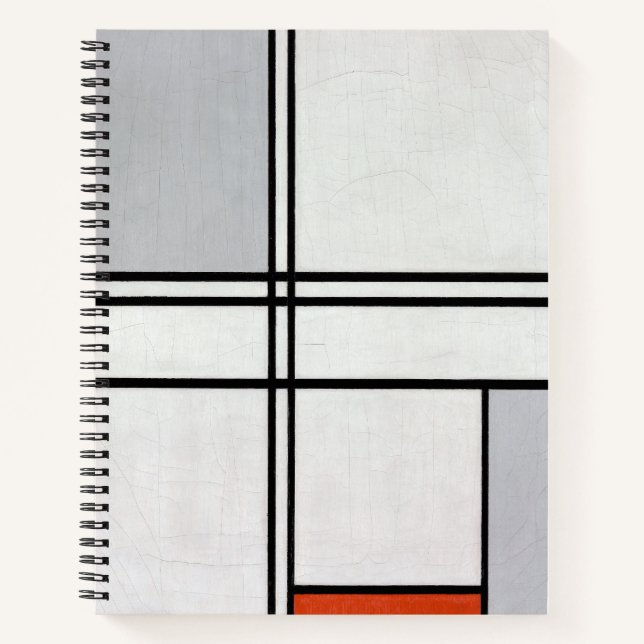 Composition (No. 1) Grey-Red | Piet Mondrian | Notebook (Front)