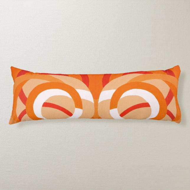 Composition No. 43 - Orange Monochrome Body Cushion (Front)