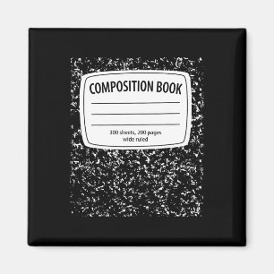 Composition Notebook Costume - Matching Group Hall Magnet