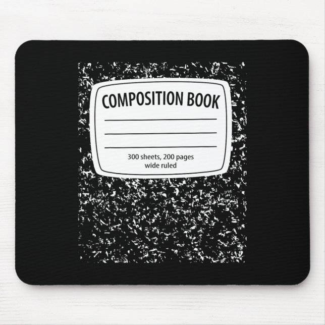 Composition Notebook Costume - Matching Group Hall Mouse Pad (Front)