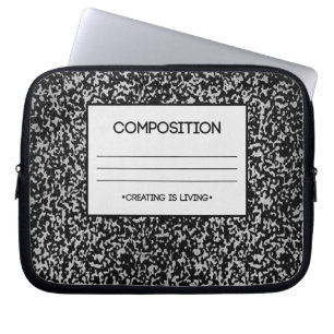 Composition Notebook Design Laptop Sleeve
