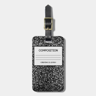 Composition Notebook Design Luggage Tag