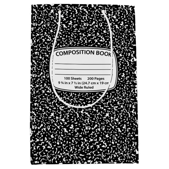 Composition Notebook Gift Bag (Front)