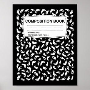 Composition Notebook Halloween Costume Men Women Poster