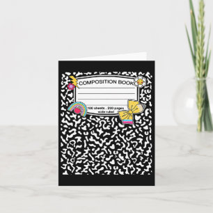 Composition Notebook Matching Group Halloween Teac Card