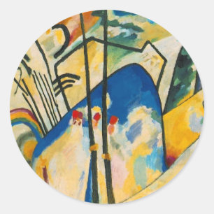 Composition Number Four Classic Round Sticker