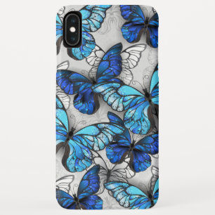 Composition of White and Blue Butterflies iPhone XS Max Case