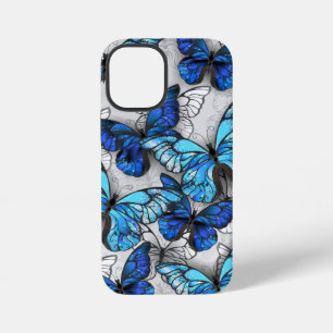 Composition of White and Blue Butterflies iPhone 12 Mini Case