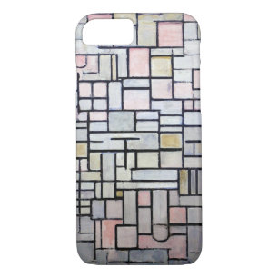 Composition Pink and Grey, Mondrian iPhone 8/7 Case