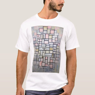 Composition Pink and Grey, Mondrian T-Shirt