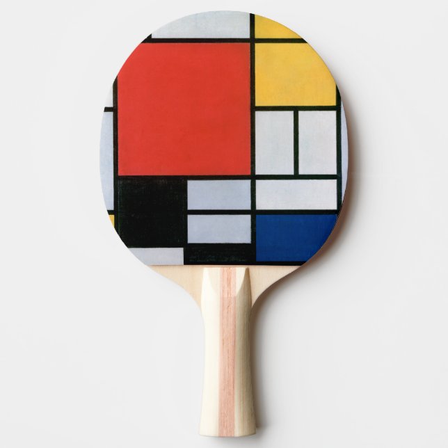 Composition Red, Yellow, Blue, Black | Mondriaan | Ping Pong Paddle (Front)
