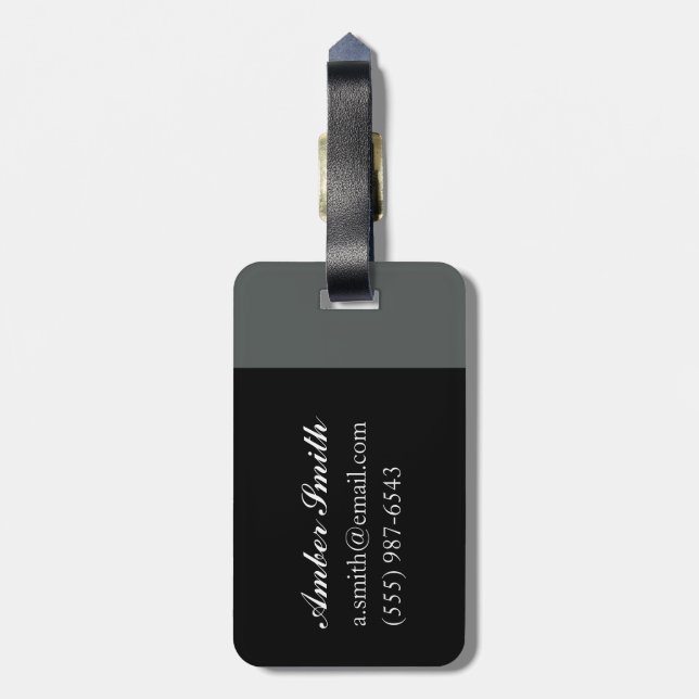 Composition: The Grey Oval, 1917 Luggage Tag (Back Vertical)