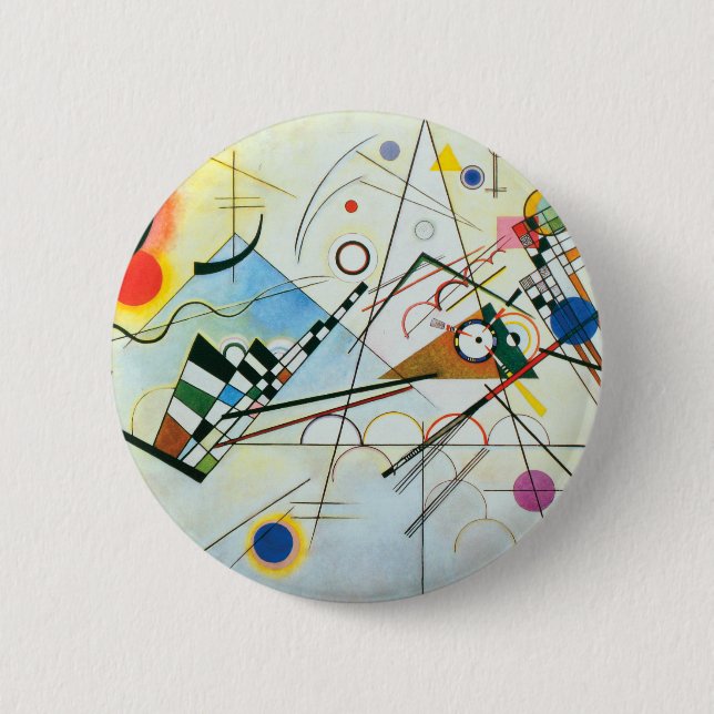 Composition VIII by Wassily Kandinsky 6 Cm Round Badge (Front)
