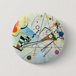 Composition VIII by Wassily Kandinsky 6 Cm Round Badge