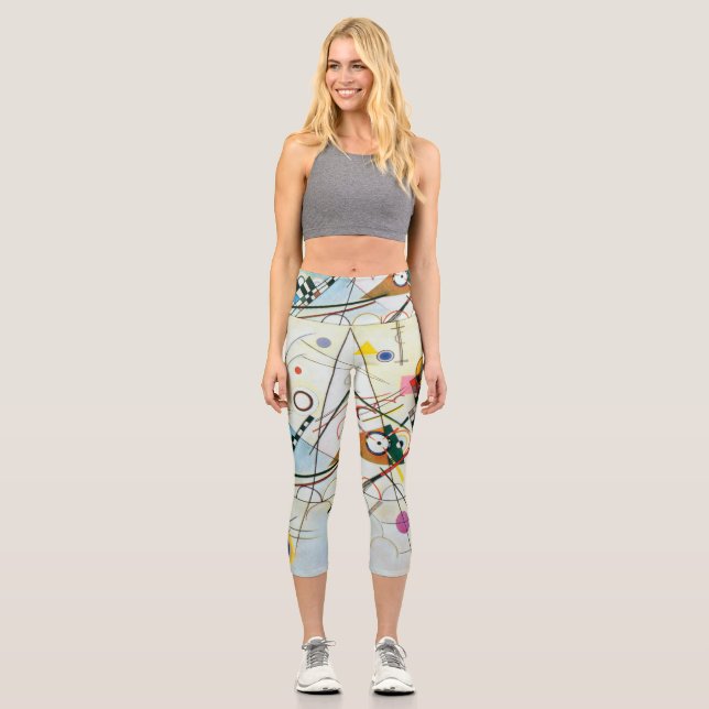 Composition VIII by Wassily Kandinsky  Capri Leggings (Front)