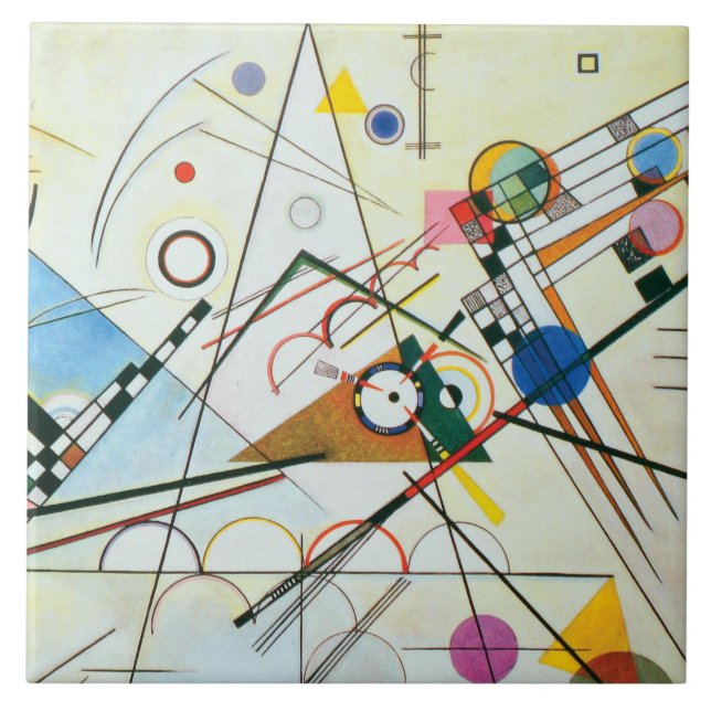 Composition VIII by Wassily Kandinsky Ceramic Tile (Front)