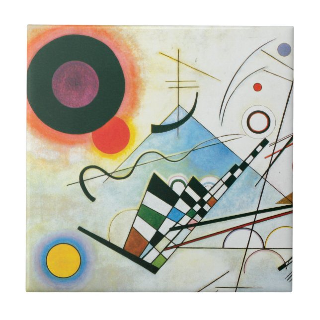 Composition VIII by Wassily Kandinsky Ceramic Tile (Front)