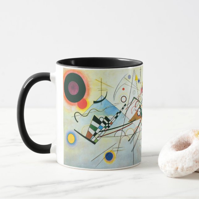 Composition VIII by Wassily Kandinsky Coffee Mug (With Donut)