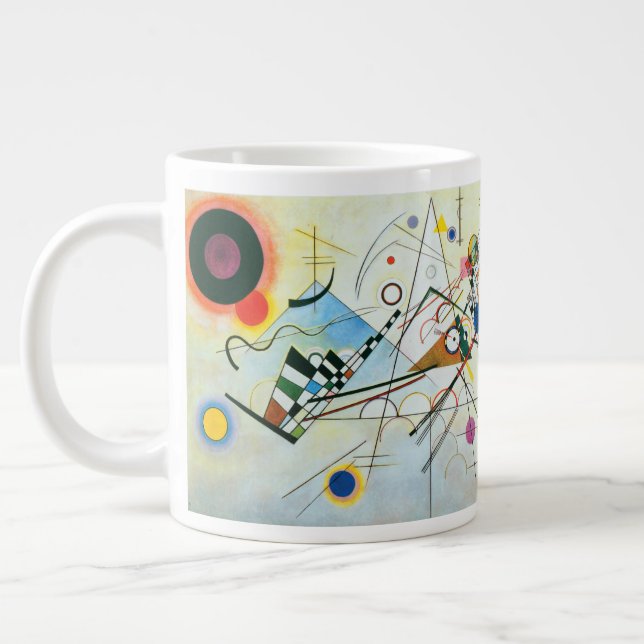 Composition VIII by Wassily Kandinsky Large Coffee Mug (Left)