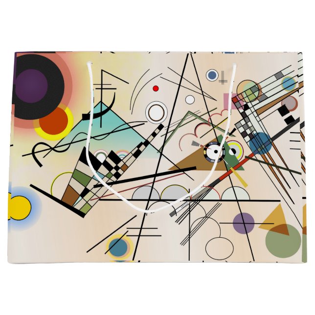 Composition VIII by Wassily Kandinsky Large Gift Bag (Front)