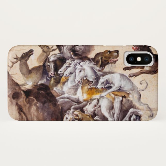 COMPOSITION WITH ANIMALS,REARING HORSES,DEERS,DOGS Case-Mate iPhone CASE (Back (Horizontal))
