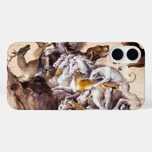 COMPOSITION WITH ANIMALS,REARING HORSES,DEERS,DOGS Case-Mate iPhone CASE (Back (Horizontal))