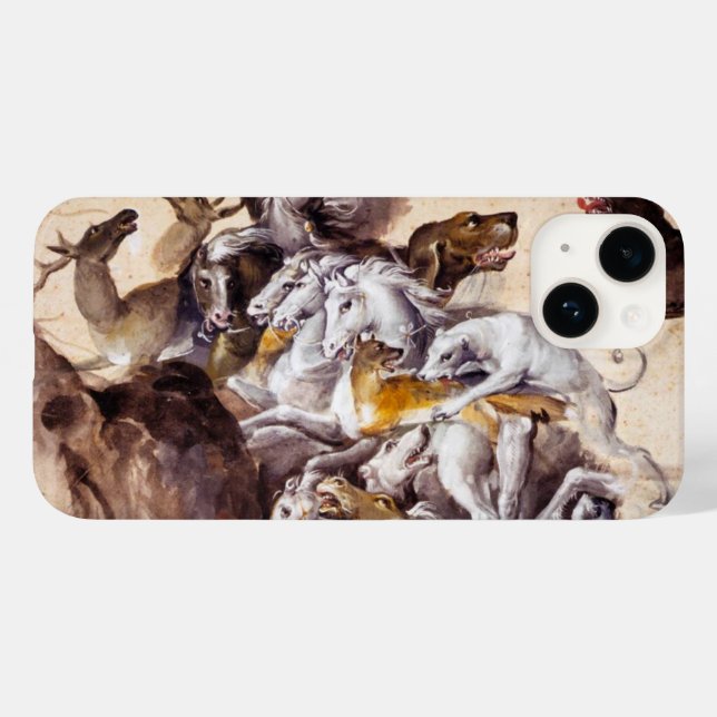 COMPOSITION WITH ANIMALS,REARING HORSES,DEERS,DOGS Case-Mate iPhone CASE (Back (Horizontal))