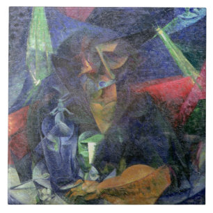 Composition with Figure of a Woman, 1912 (oil on c Ceramic Tile