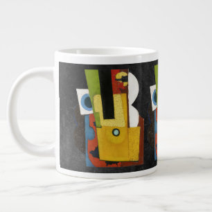 Composition with guitar, Amadeo de Souza-Cardoso  Large Coffee Mug