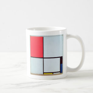 Composition with Red, Black, Blue & Yellow, 1928 Coffee Mug
