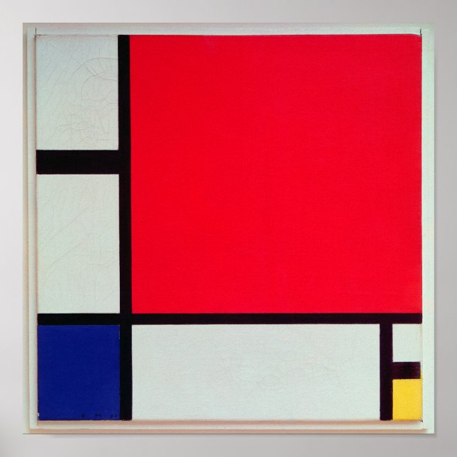 Composition with Red, Blue and Yellow Poster (Front)