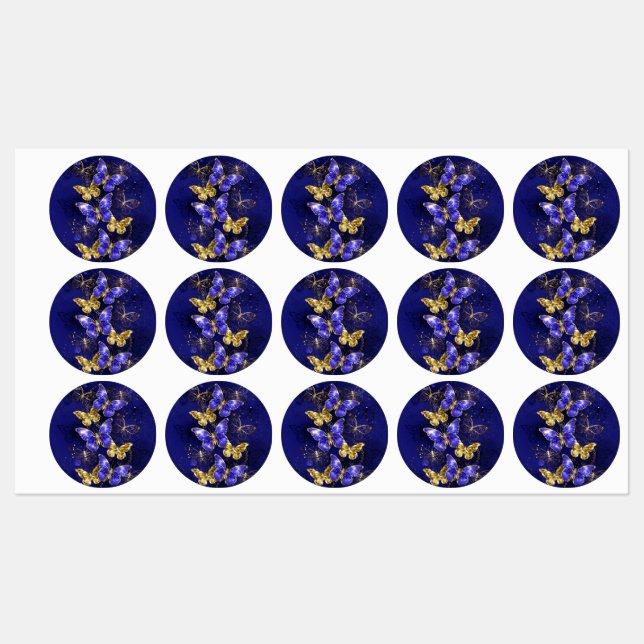 Composition with Sapphire Butterflies (Sheet)