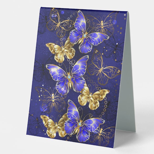 Composition with Sapphire Butterflies (Front)