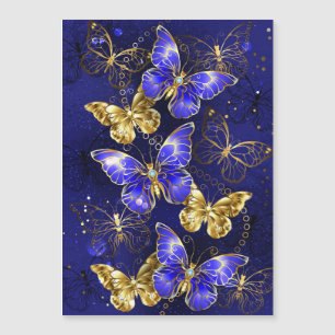 Composition with Sapphire Butterflies