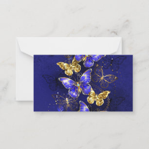 Composition with Sapphire Butterflies Advice Card