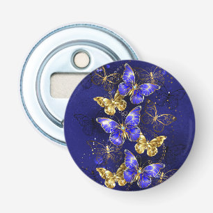 Composition with Sapphire Butterflies Bottle Opener