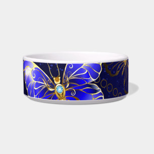 Composition with Sapphire Butterflies Bowl