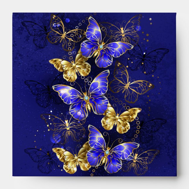 Composition with Sapphire Butterflies Envelope (Front)