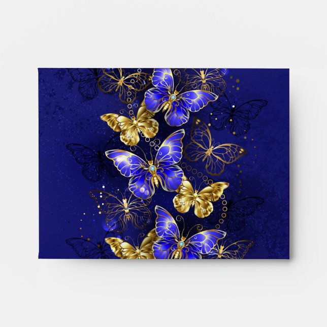 Composition with Sapphire Butterflies Envelope (Front)