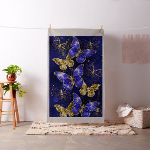 Composition with Sapphire Butterflies Fabric
