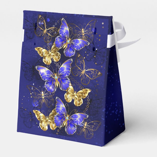 Composition with Sapphire Butterflies Favour Box (Back Side)