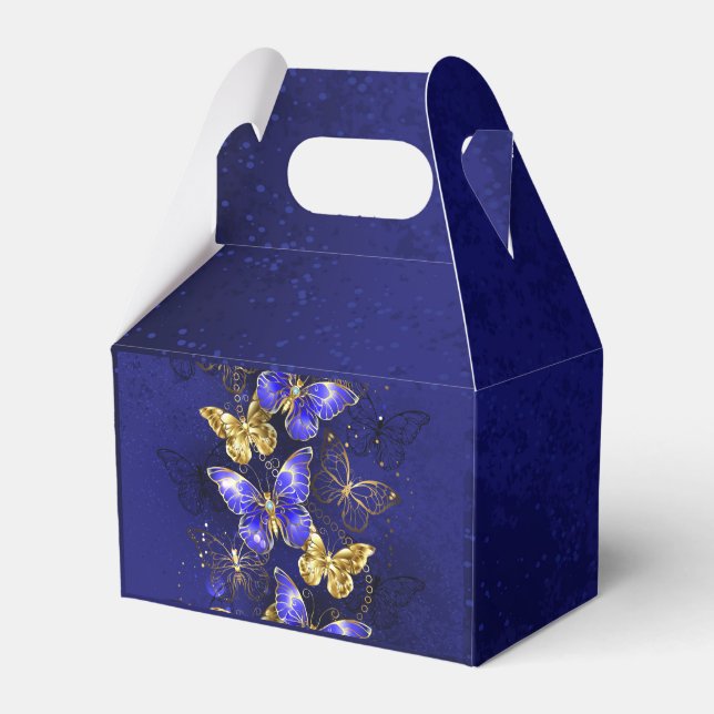 Composition with Sapphire Butterflies Favour Box (Front Side)