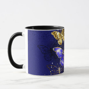 Composition with Sapphire Butterflies Mug