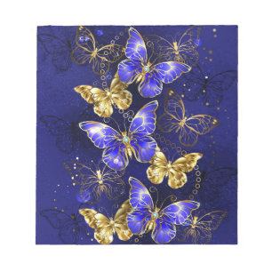 Composition with Sapphire Butterflies Notepad