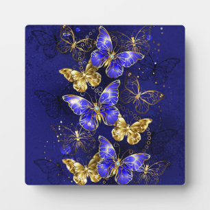 Composition with Sapphire Butterflies Plaque