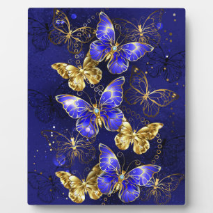 Composition with Sapphire Butterflies Plaque