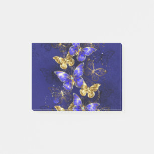 Composition with Sapphire Butterflies Post-it Notes
